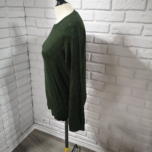 Karl Lagerfeld Ladies Size Large Dark Green Lightweight Sweater - Picture 6 of 9